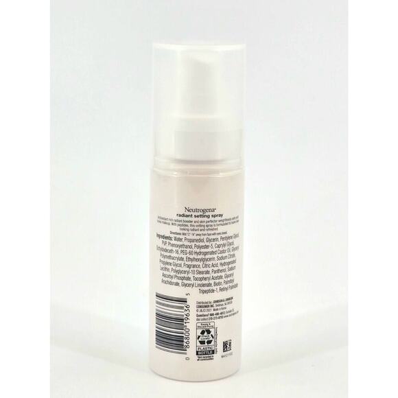 Neutrogena Radiant Makeup Setting Spray Long-Lasting & Weightless Mist 3.4 oz - Picture 6 of 10